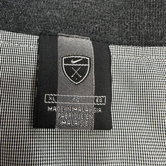 Vintage Nike Golf Vest Pullover Men Size XL Grey Windbreaker Tiger Golfing - Picture 6 of 6